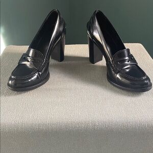 Church’s Trembrey Heel | Black Leather Designer Heels | Size 37 (US 6.5–7)